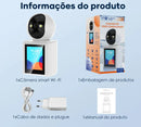 Inova Câmera de segurança com tela 2K de visão noturna